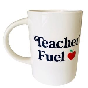 TEACHER FUEL Parker Lane Mug Stoneware Coffee Cup School Gift White